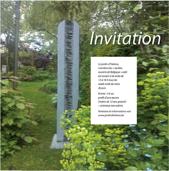 Exposition de sculptures au jardin d'Helena.